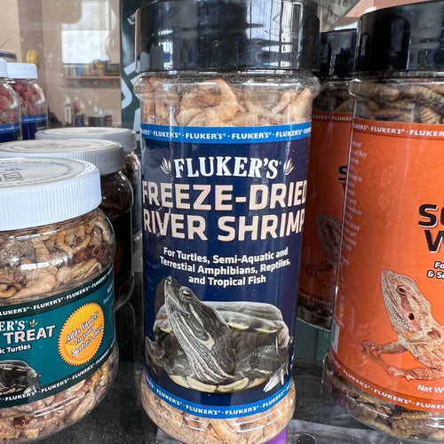 Fluker's Freeze Dried Shrimp - A delectable treat for turtles, available at Campbells Garden Centre. 🐢🦐