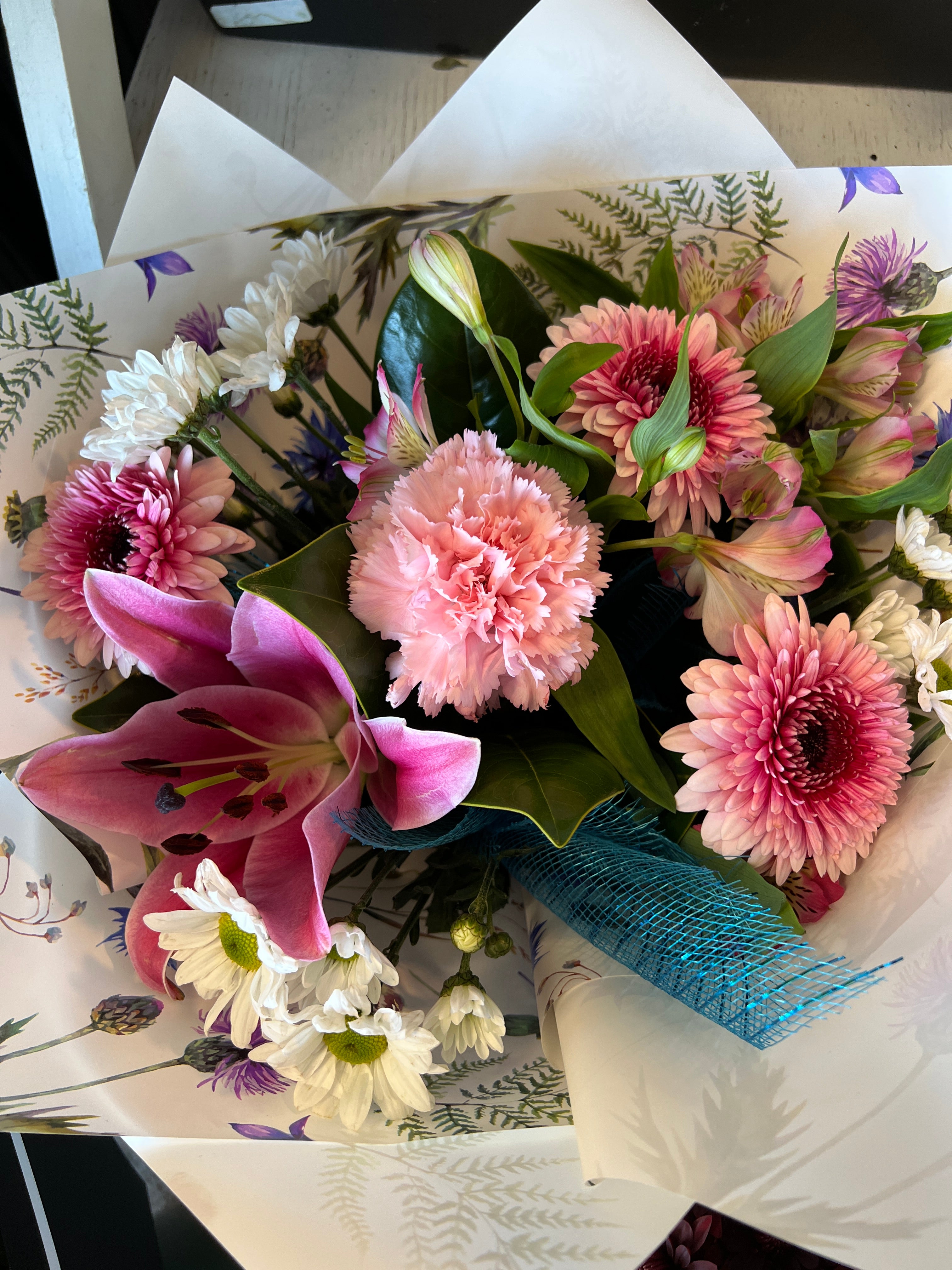 Bunch of Flowers Bright Colours Campbells Garden Centre