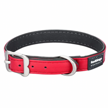 Load image into Gallery viewer, Red Dingo Elegant Dog Collar - Vegan Leather