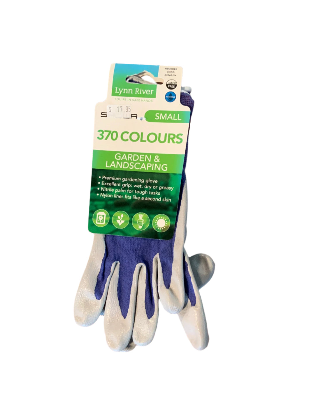 Lynn River Gloves Garden & Landscaping 370 Colours Small Dark Blue