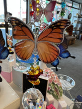 Load image into Gallery viewer, Hanging Butterfly with Crystal
