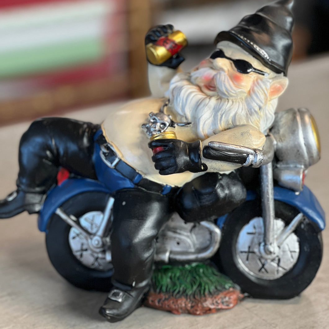 Garden Gnome on Motorbike